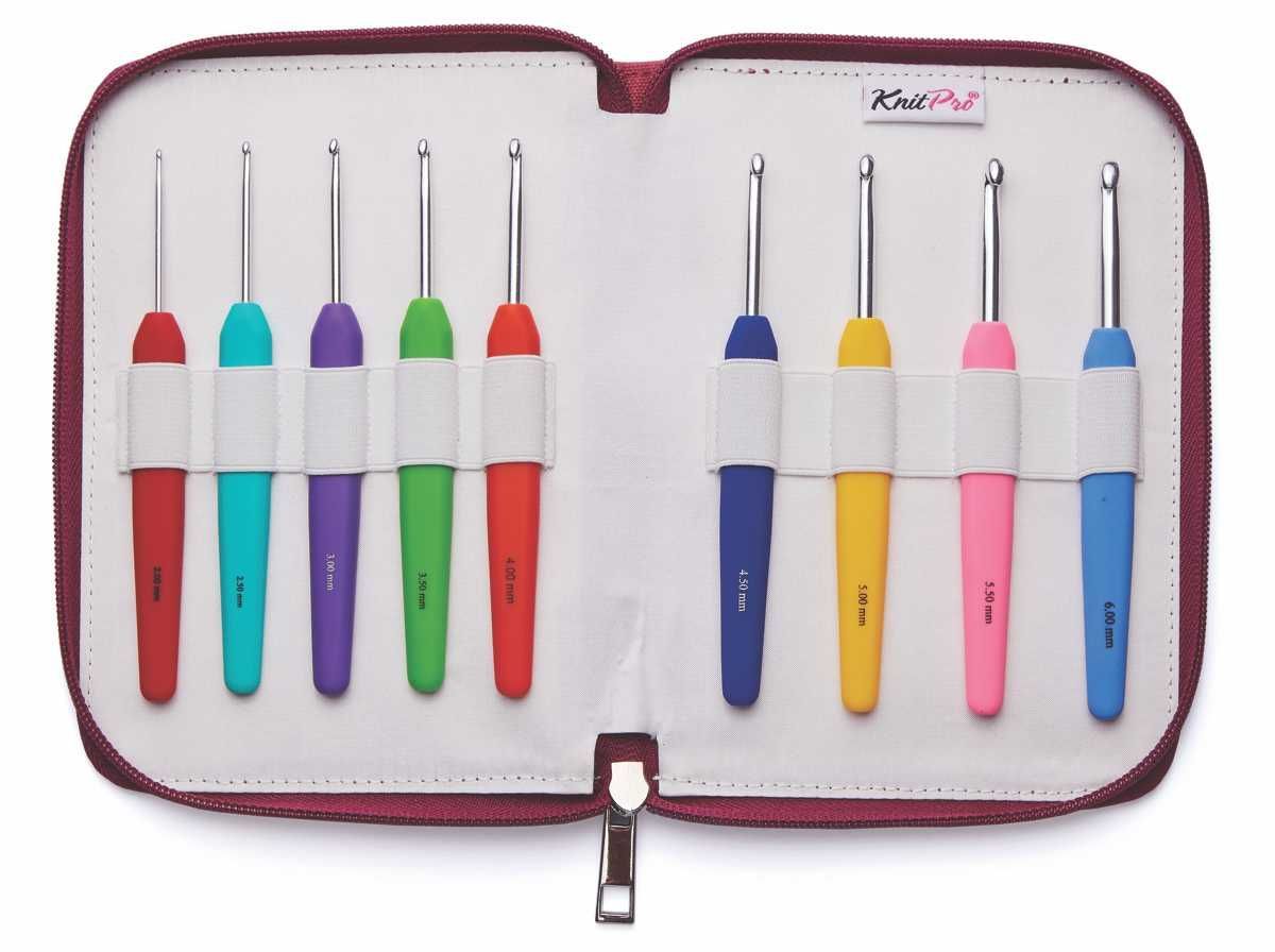 KnitPro International-KnitPro Häkelnadel Set Silver Waves_26-30930_