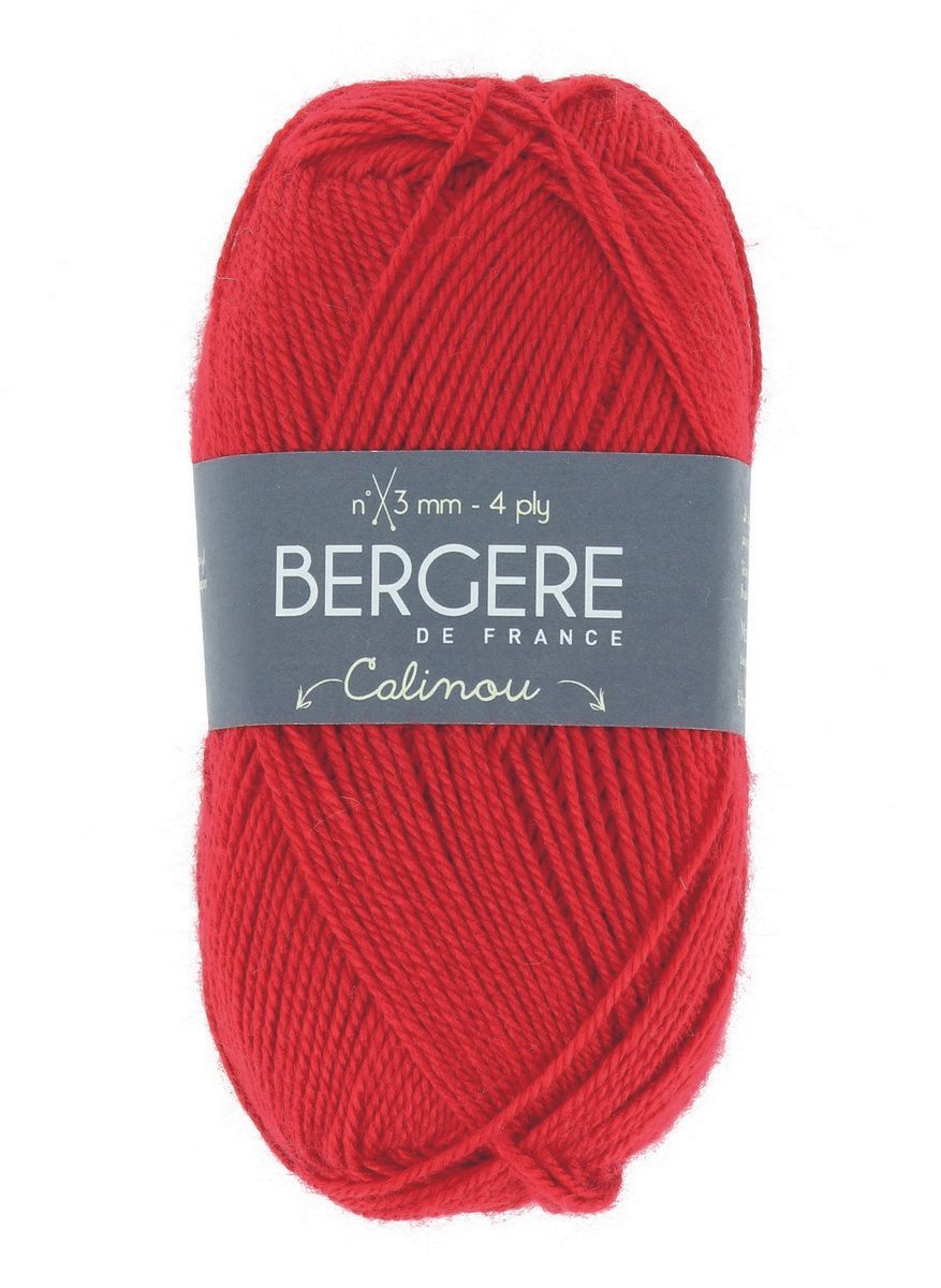 Bergere Calinou 75% Polyacryl, 25% Wolle 185m/50g,  Nadelstärke 2,5-3,0, Fb. Grenadine