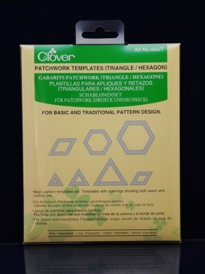 Clover MFG Co.Ltd.-Schablonenset Dreieck+Hexagon /VE3_24-494T_