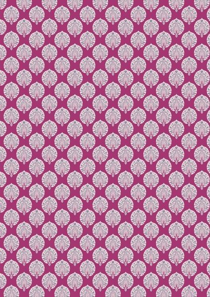 Lewis & Irene Manor House Pink Fan 112 cm wide, 100% Cotton