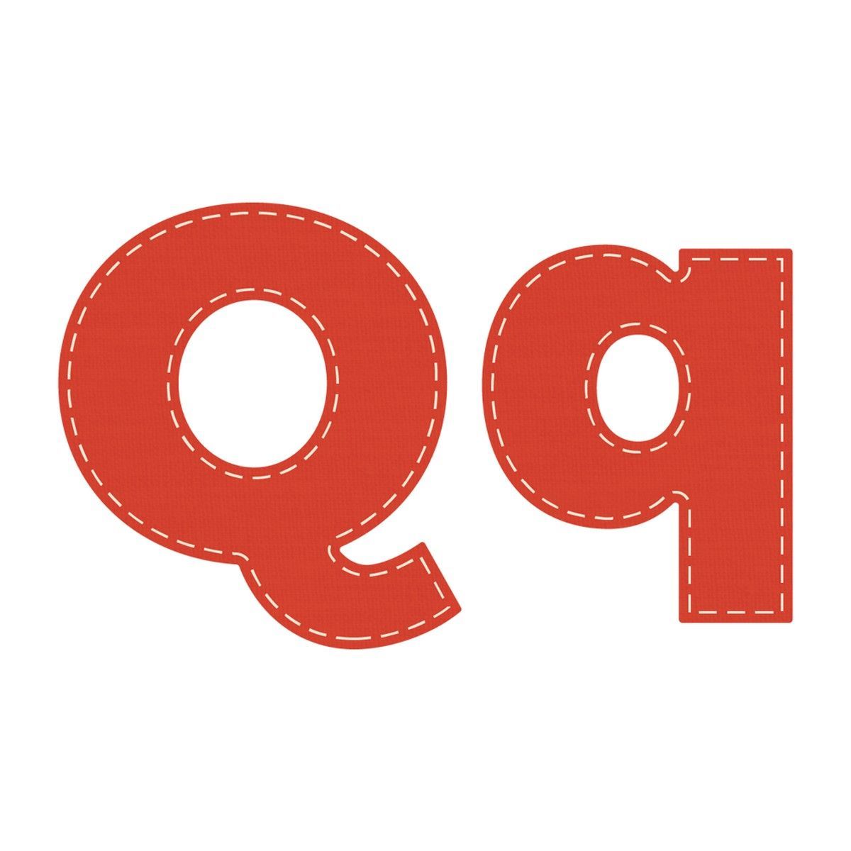 Crafters Edge Die Set Letter Q q