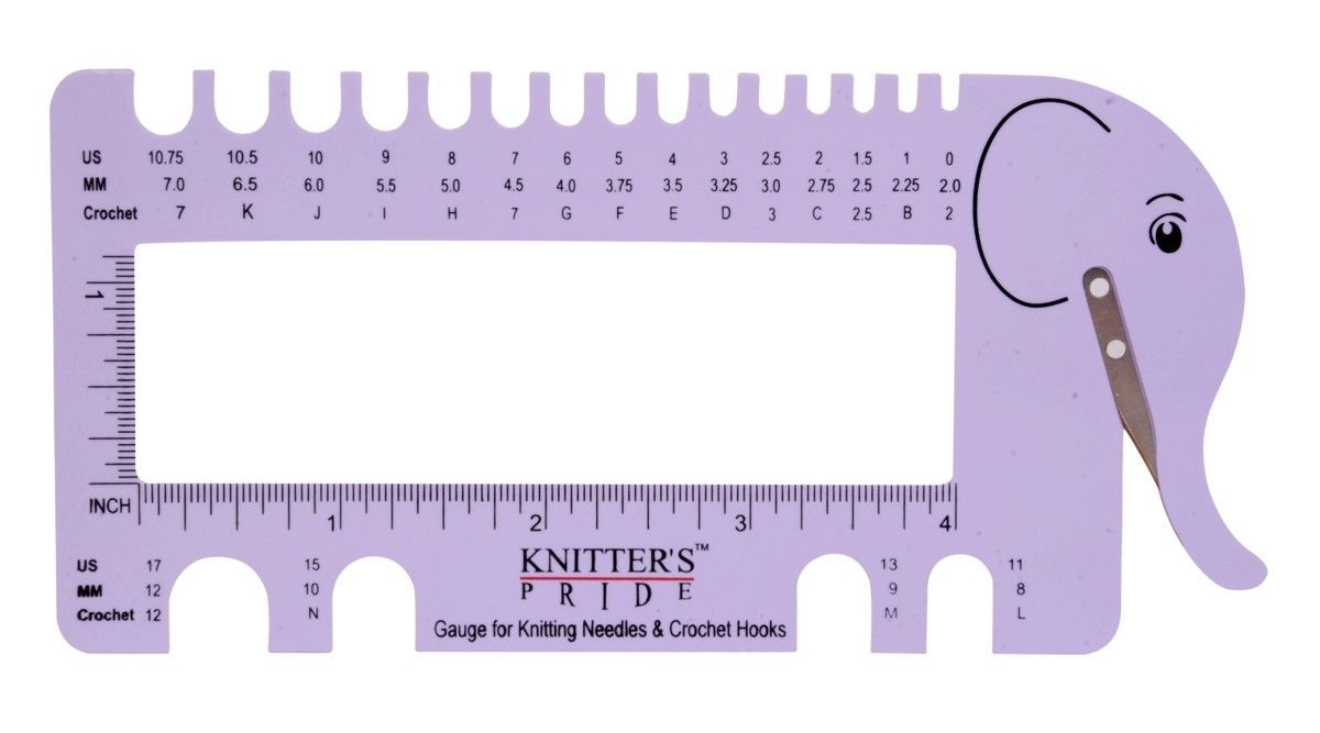 KnitPro International-KnitPro Nadelgrößenschablone mit Fadenabschneider_26-1099_