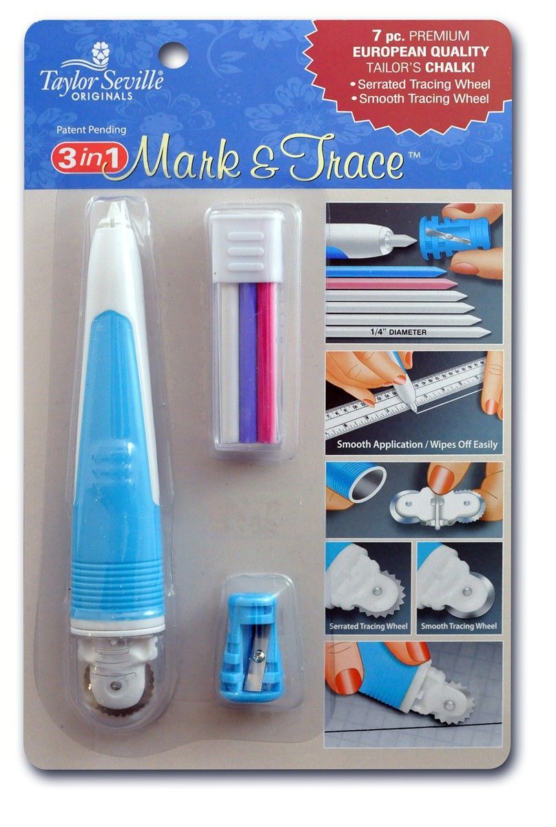 Taylor Seville Mark & Trace 3-in-1 Kopierrad mit Kreideminen Taylor Seville Mark & Trace 3-in-1 Kopierrad mit Kreideminen