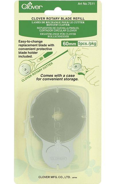Clover MFG Co.Ltd.-Clover Ersatzklinge 60mm, 5 St /VE3_24-7511_
