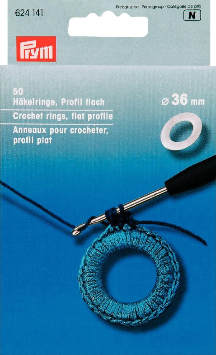 Prym Consumer Europe GmbH-Häkelringe flach KST 36 mm weiß_365-624141_