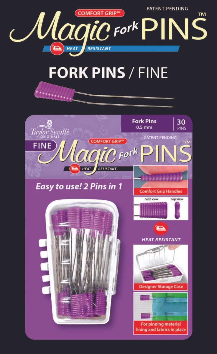 Taylor Seville Magic Pins - Fork Fein 0,5 x 45 mm, 30 Stück Taylor Seville Magic Pins - Fork Fein 0,5 x 45 mm, 30 Stück