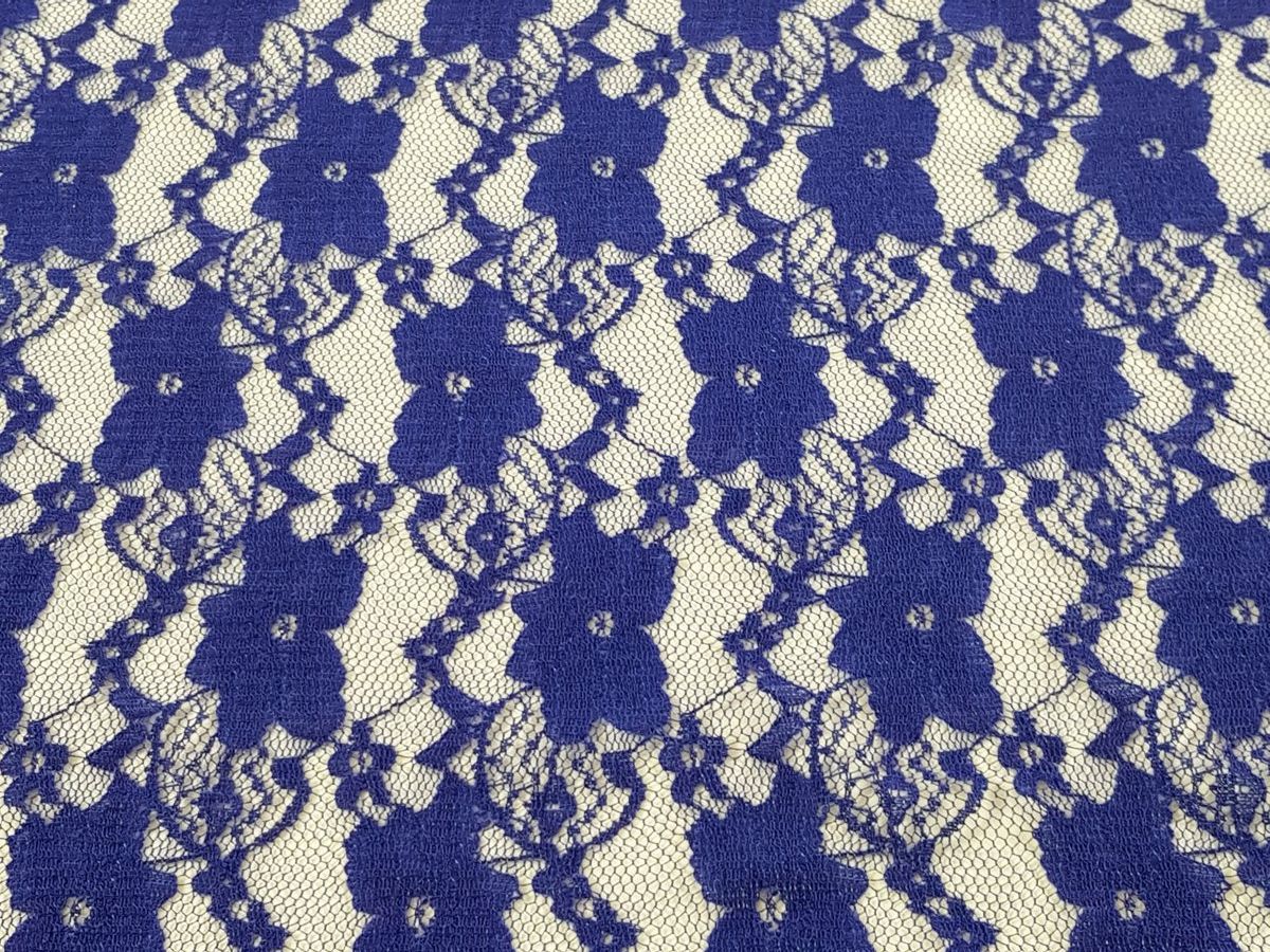 Visage Textiles Ltd-Spitze Elasthan royalblau _46-121213_