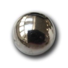 Modeknopf Größe 14 mm silber