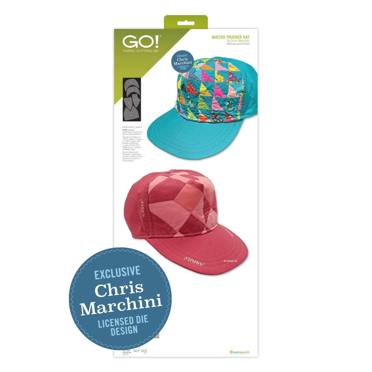 Accuquilt-Accuquilt Stanzform Go! Quilted Trucker Hat _28-55648_