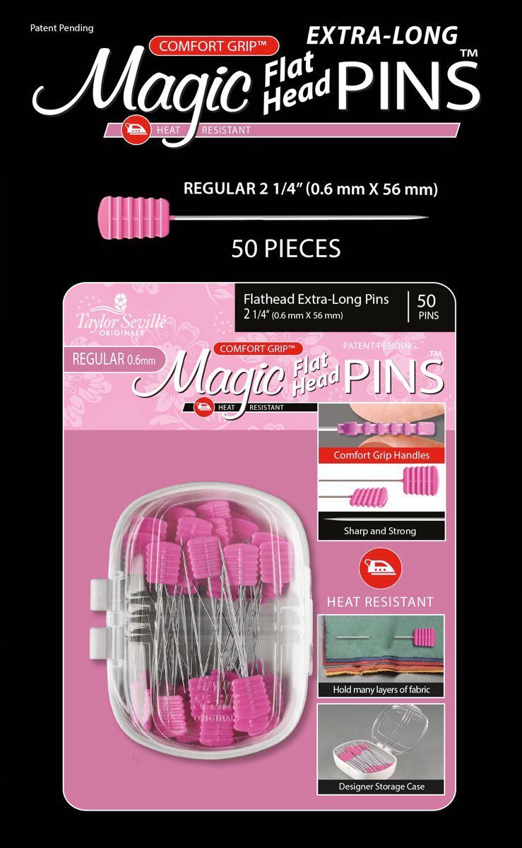 Taylor Seville-Taylor Seville Magic Pins - Flat Head Extralang_58-220290_