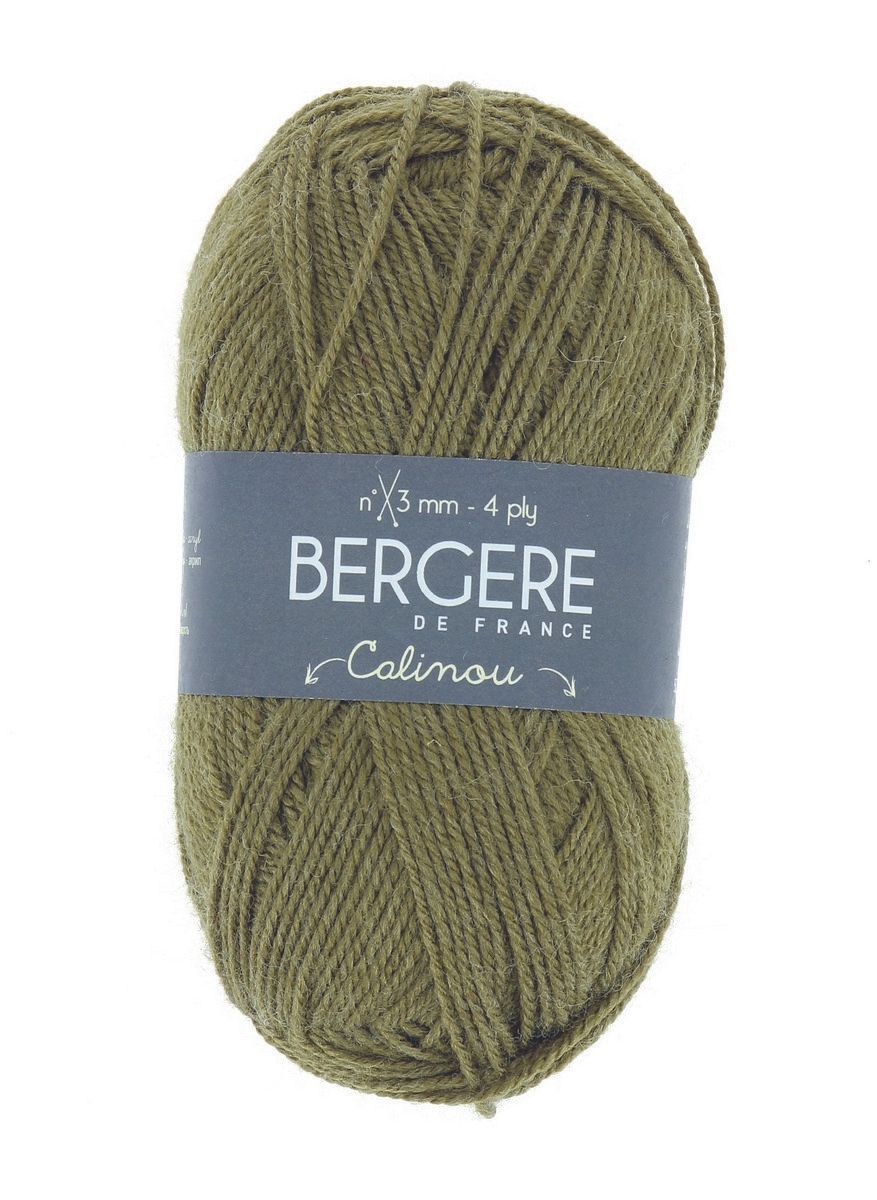 Bergere Calinou 75% Polyacryl, 25% Wolle 185m/50g,  Nadelstärke 2,5-3,0, Fb. Cedre