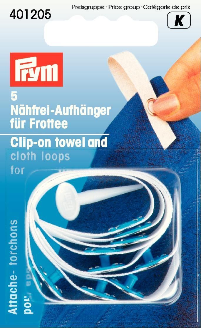Prym Consumer Europe GmbH-Nähfrei-Aufhänger Frottee weiß_365-401205_