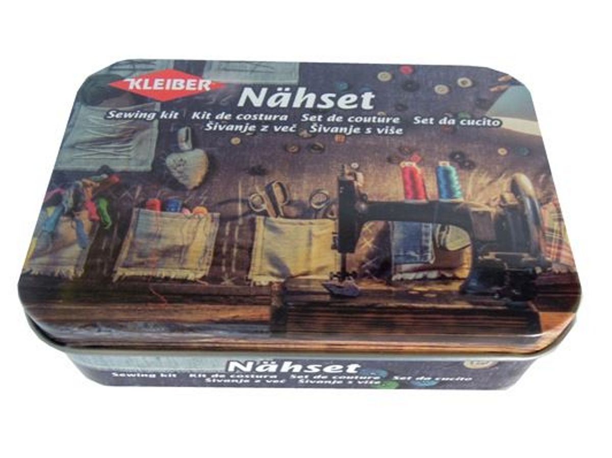 Kleiber + Co. GmbH-Kleiber Nähset in Metalldose, Nähmaschine_43-92207_
