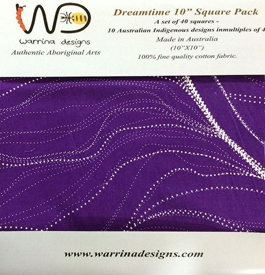 M&S Dreamtime Fabric Pack purple 100 % cotton