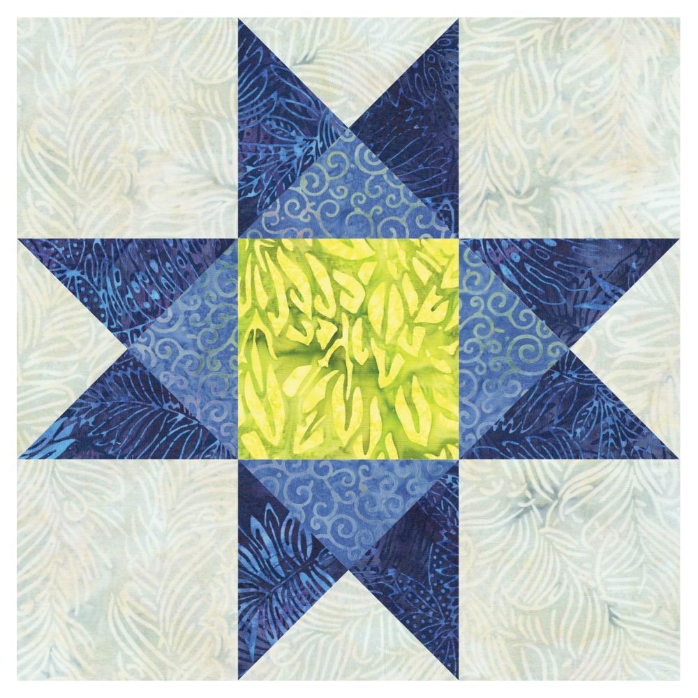Accuquilt Die Ohio Star 4 1/2 x 2 3/8 inch (11.6 cm x 6.2 cm) 