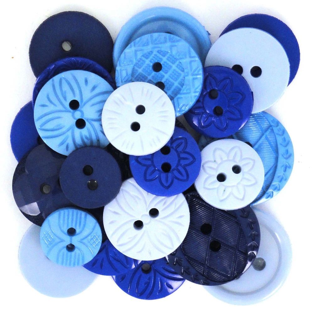 Dress It Up Buttons Color Me Blue