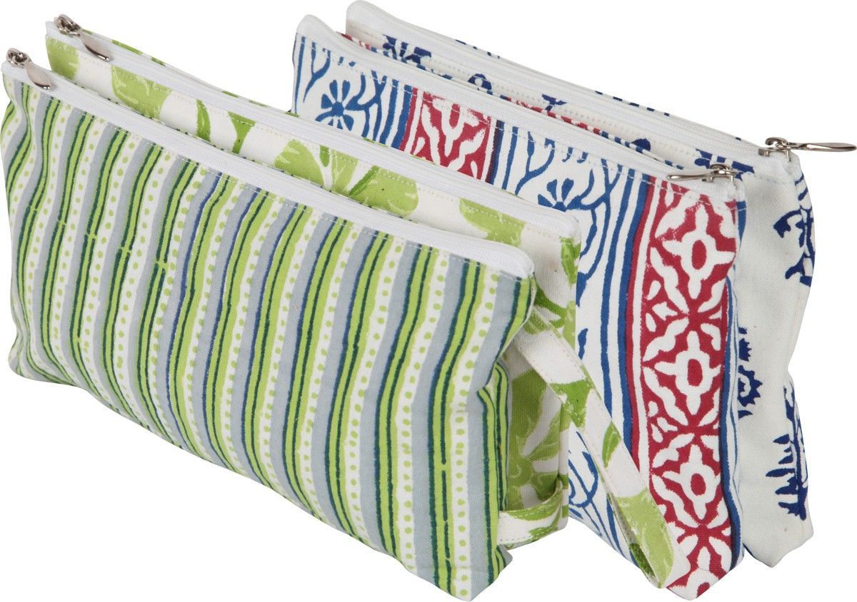 KnitPro bag Radiance fabric double zipper pouches KnitPro bag Radiance fabric double zipper pouches