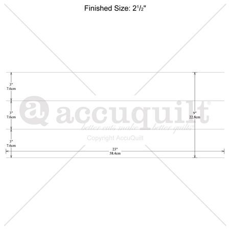 Accuquilt-Accuquilt Stanzform Strip Cutter 3 inch (ca. 7,5 cm),_28-55084_