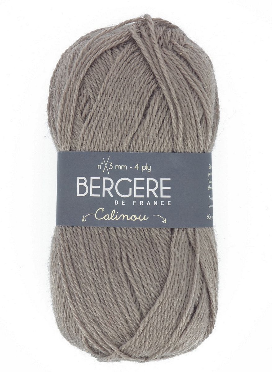 Bergere Calinou 75% Polyacryl, 25% Wolle 185m/50g,  Nadelstärke 2,5-3,0, Fb. Ourson 