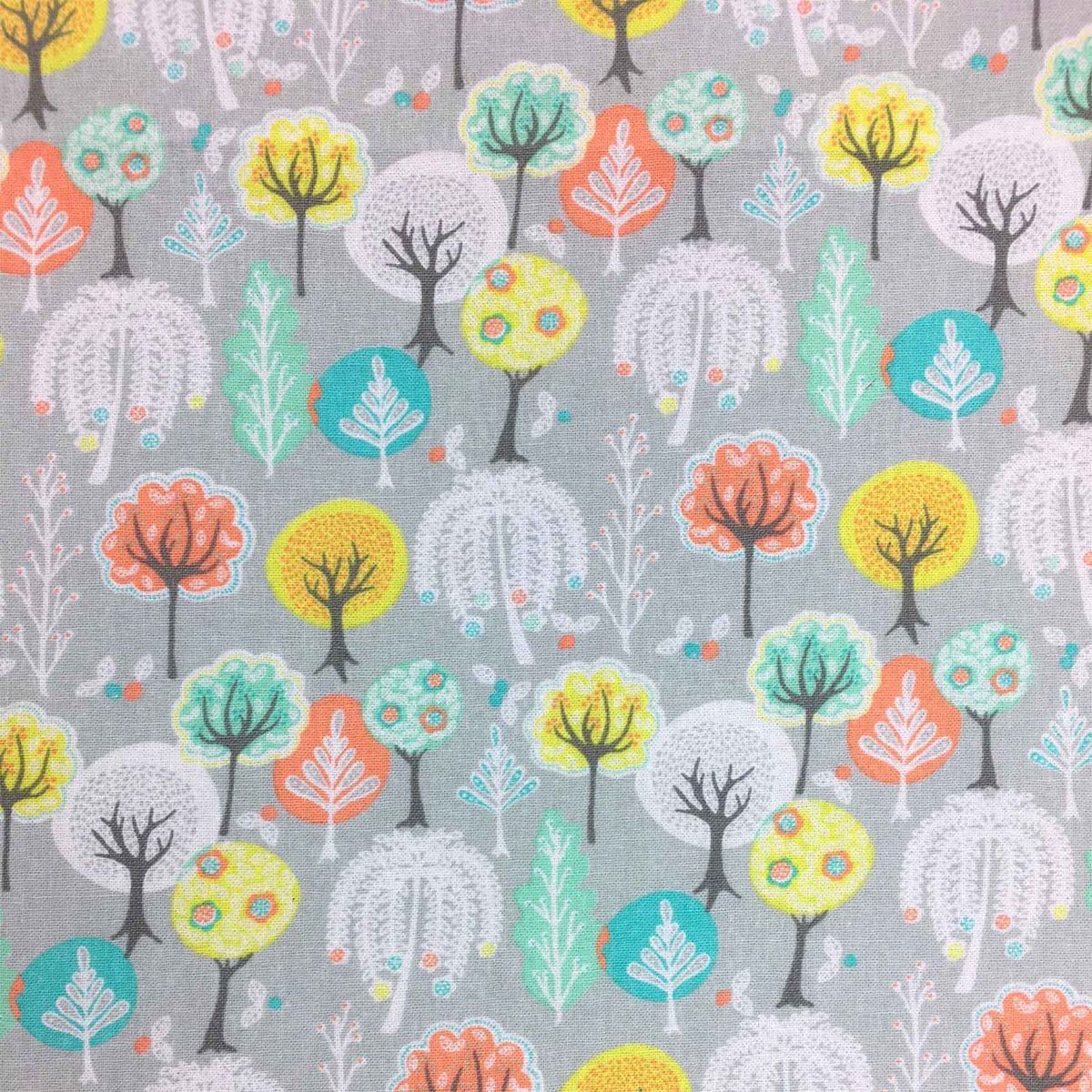 Craft Cotton Spring Trees Grey, 100% CO ca. 1,12m (44 inch) breit, 10 m Ballen