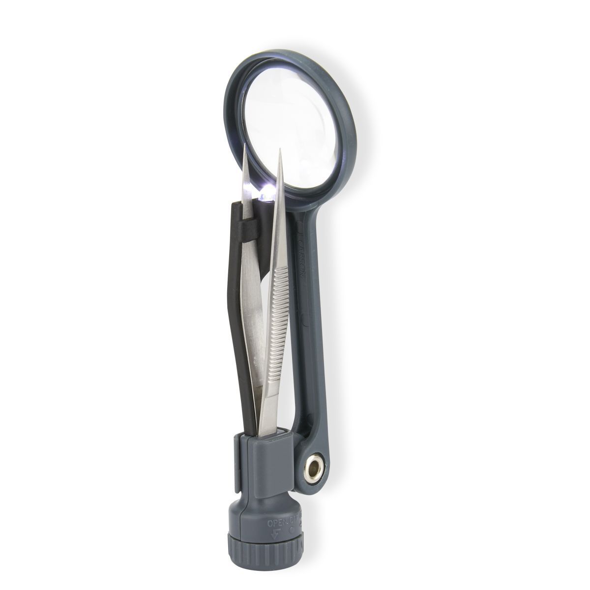 CARSON OPTICAL -MagniGrip, Lupe mit feiner Pinzette_16-00132_