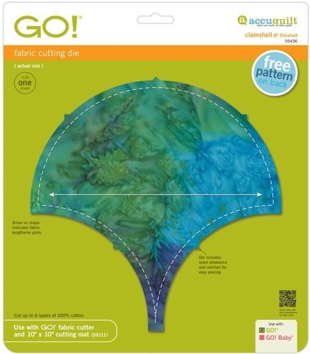 Accuquilt-Accuquilt Stanzform Clamshell 8 inch (20,3cm)_28-55436_