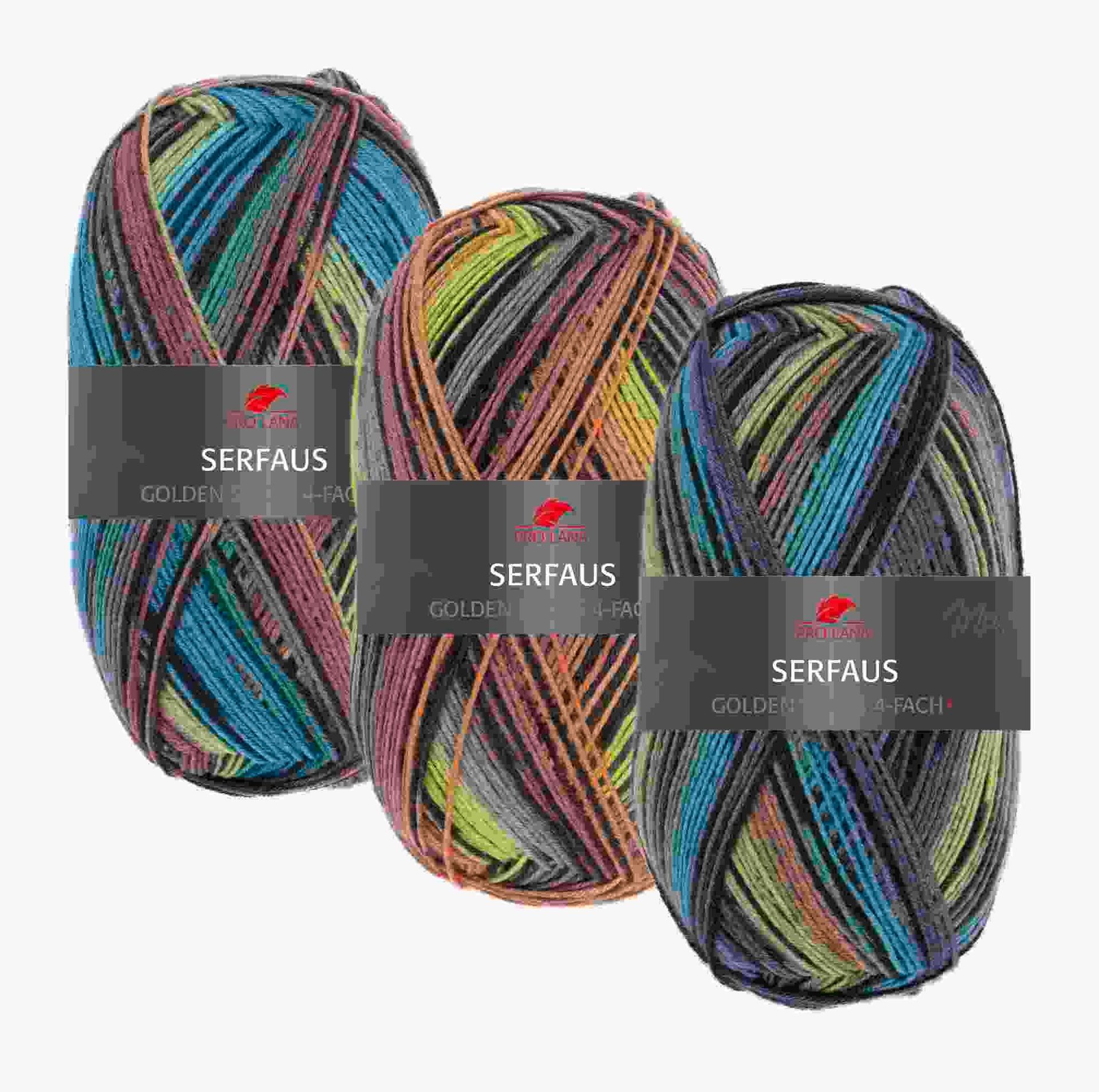 PRO LANA Socks Serfaus 75% Wool / 25% Polyamide 400m / 100g in different colors