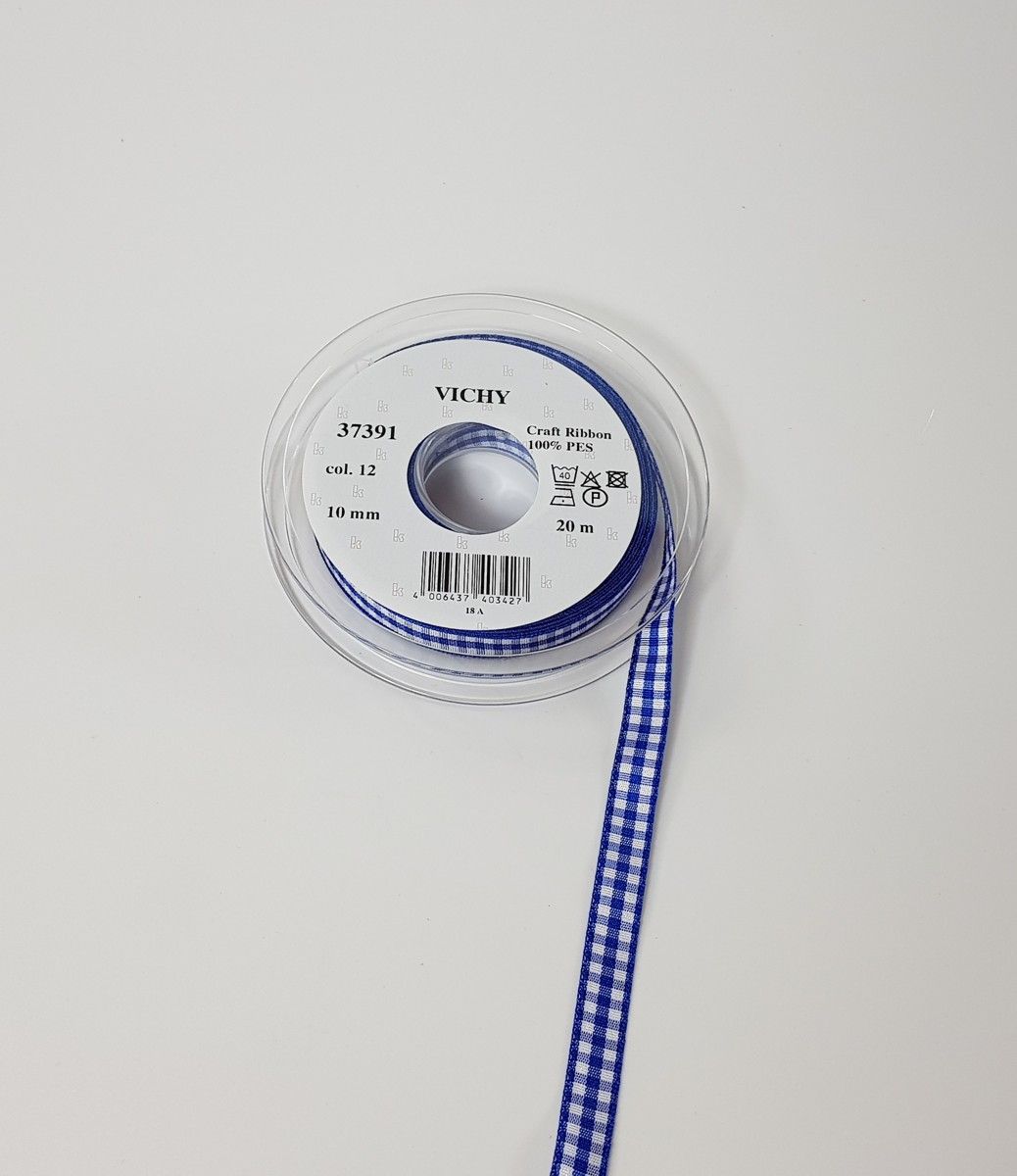 Seidenbandweberei-Taftband Vichy; 100% PES_55-37391012_