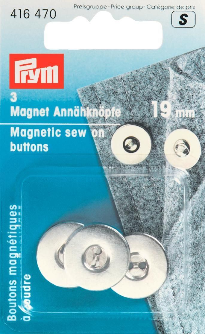 Prym Consumer Europe GmbH-Magnet-Annähknöpfe 19mm_365-416470_