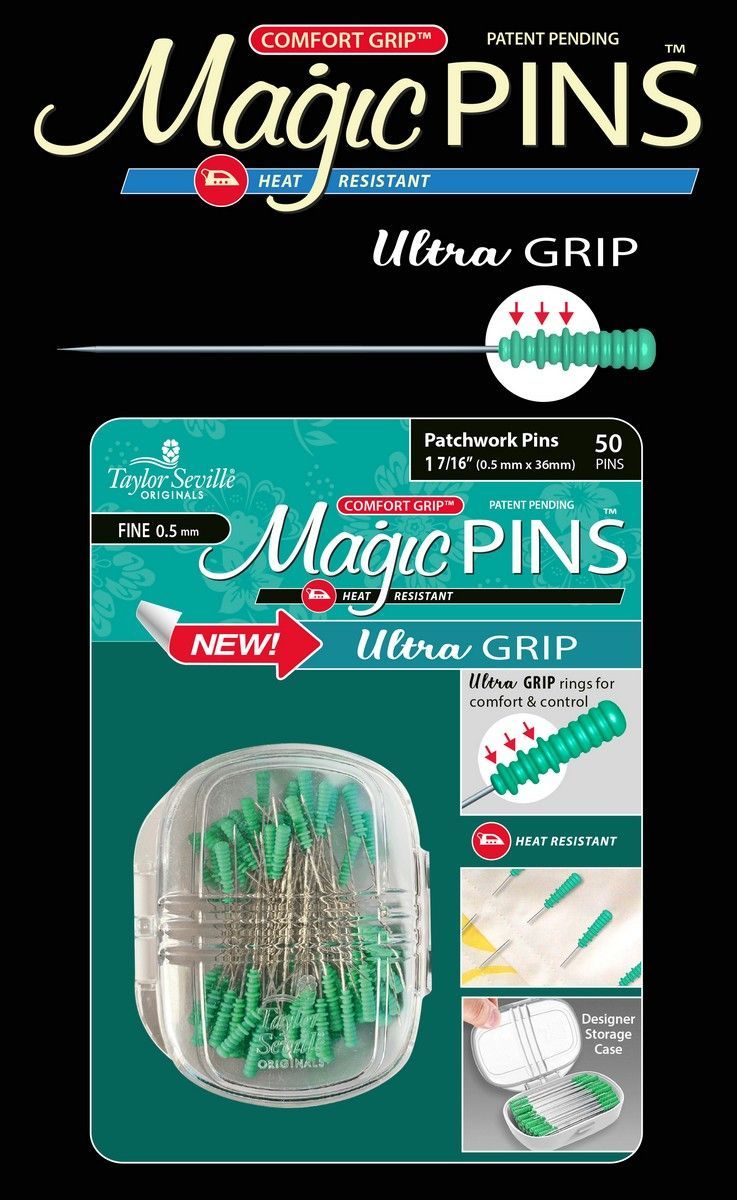 Taylor Seville-Taylor Seville Magic Pins - Ultra Grip Patchwork Fein_58-220023_