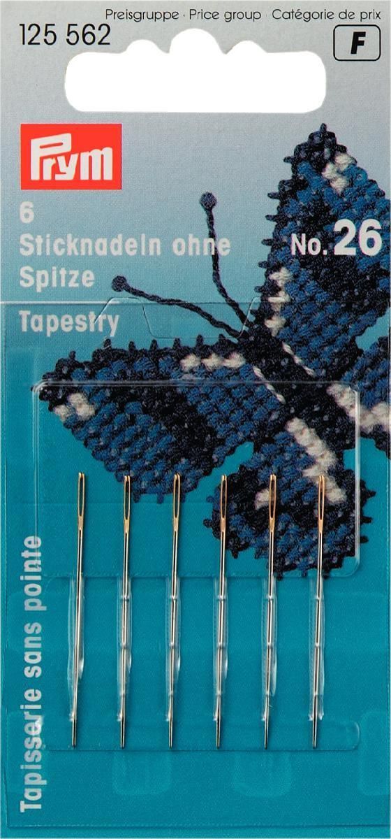 Prym Consumer Europe GmbH-Sticknadeln o. Spitze ST26 silberfarbig VE10_365-125562_
