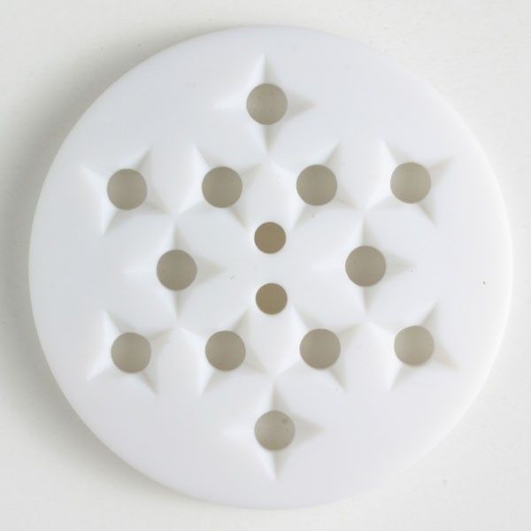 Modeknopf Größe 32 mm weiss