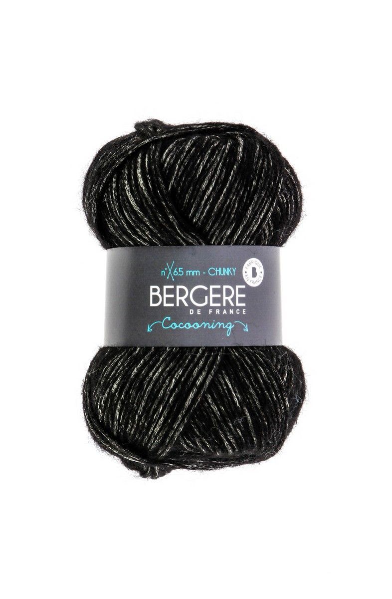 Bergere Cocooning 47% Polyester, 27% Wool, 10% Polyacrylic, 80m/50g,  col. Noir