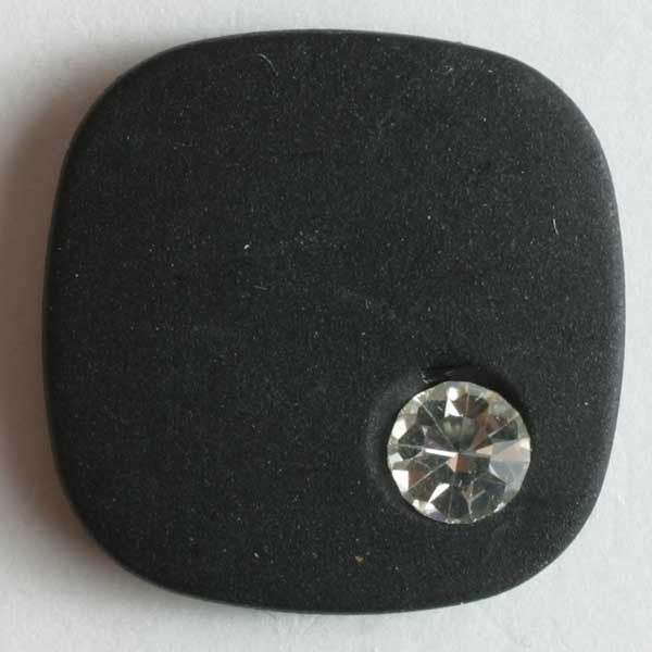 Knopffabrik Hans Dill KG-Modeknopf mit Strass Größe 14 mm schwarz_33-340736_