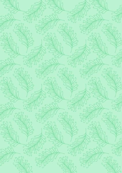 Lewis & Irene Dulce Brasil! Ice Green Carnival Feather 10 m Ballen, 112 cm breit, 100 % Baumwolle