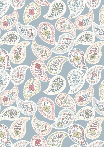 Lewis & Irene Ltd.-Lewis & Irene Timsbury Lane Blue Flower Drops_36-A016-2_