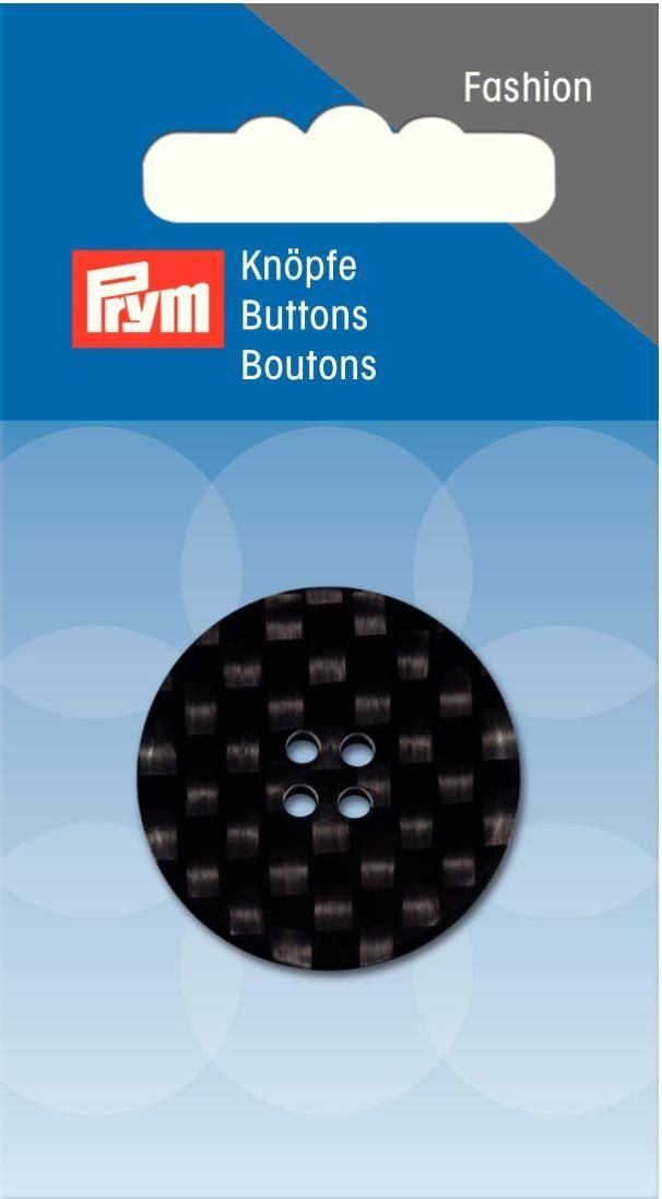 Knopf 4-Loch Jacke/Mantel 30 mm schwarz***