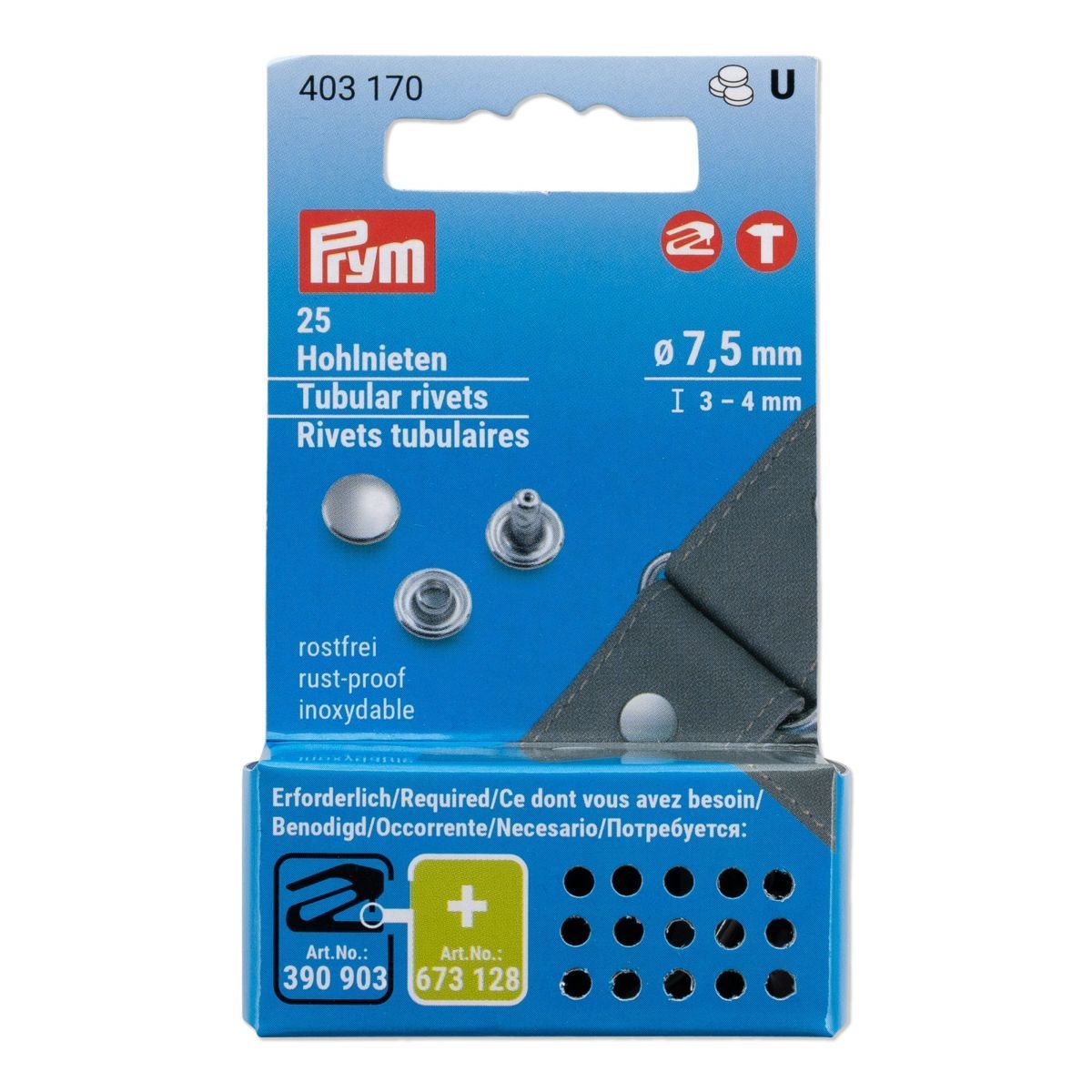 Prym Consumer Europe GmbH-Prym Hohlnieten Messing _365-403170_