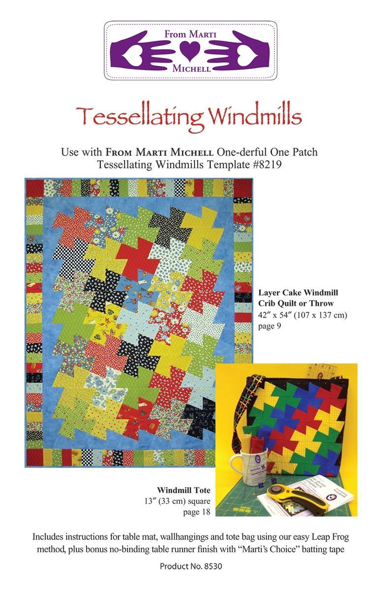 Michell Marketing, Inc.-Marti Michell Tessellating Windmills Pattern_29-8530_
