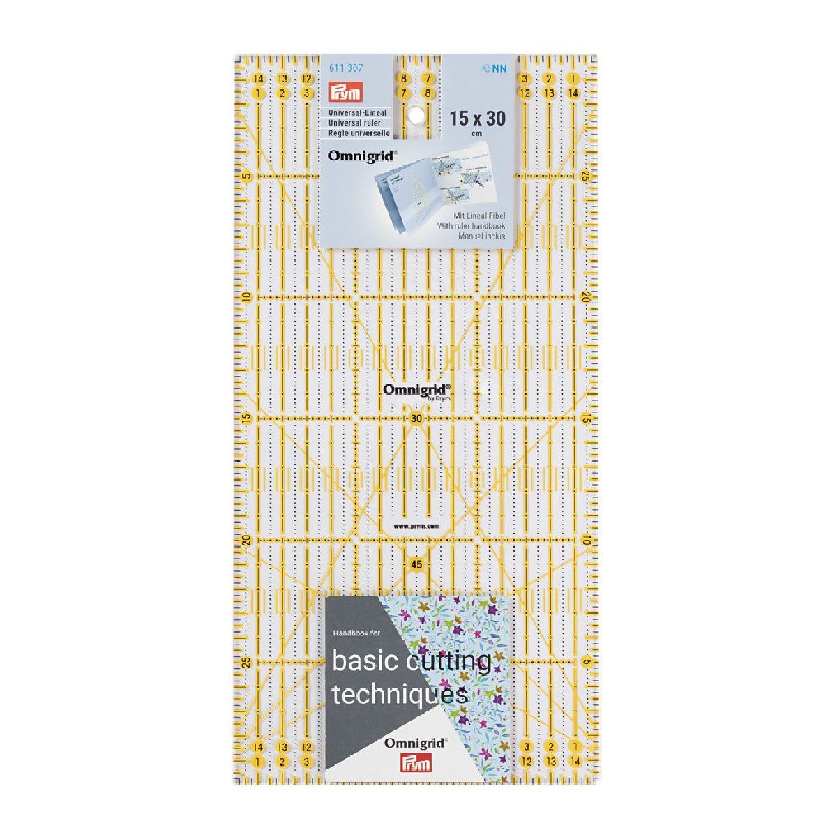 Prym Consumer Europe GmbH-Rollschneide-Lineal 15 x 30 cm /VE3_365-611307_