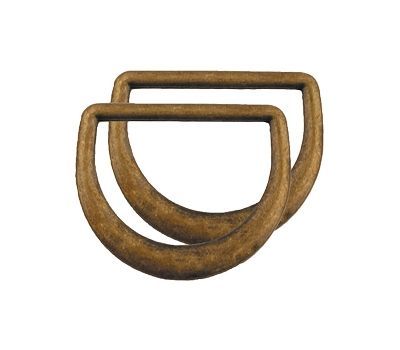 D Rings(20 mm/Antique Gold) *** VE6 D Rings(20 mm/Antique Gold) *** VE6