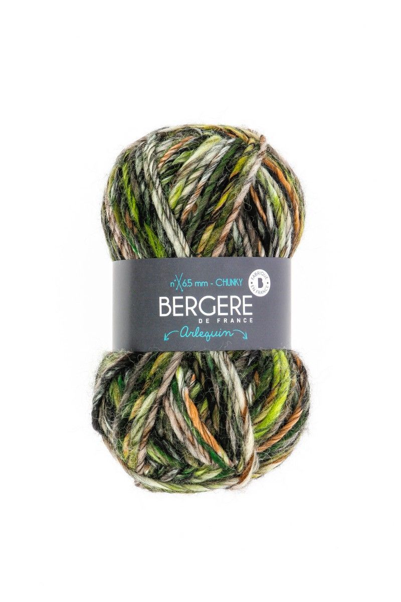 Bergere Arlequin 50% Wolle, 50% Polyacryl 100 m/100g,  Nadelstärke 6,0-6,5, Fb. Savane