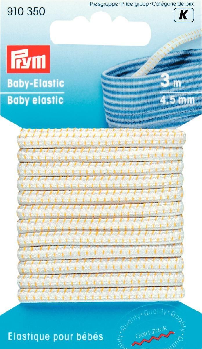 Prym Consumer Europe GmbH-Baby-Elastic 5mm weiß  3m_365-910350_