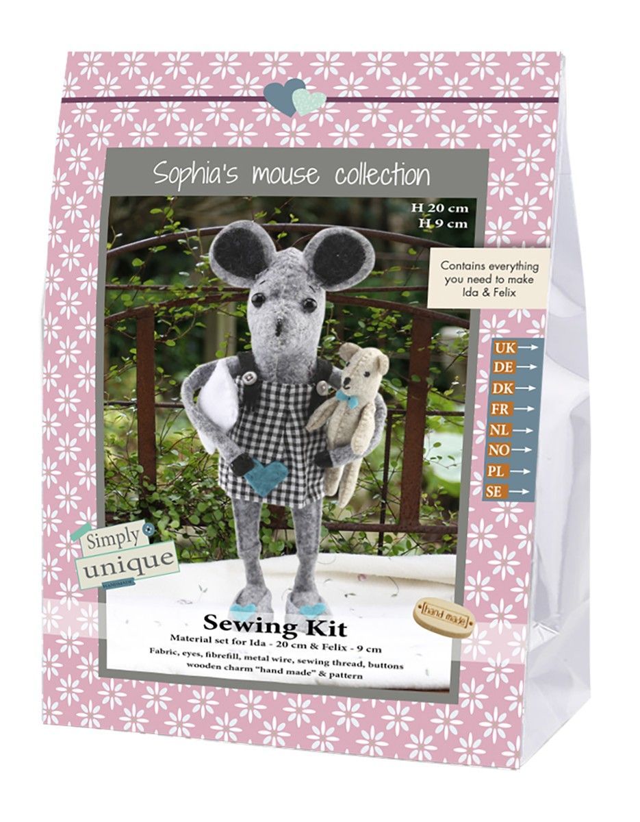 Go Handmade Ida and Felix - Sewing Kit 1x Ida and Felix Kit  Go Handmade Ida and Felix - Sewing Kit 1x Ida and Felix Kit