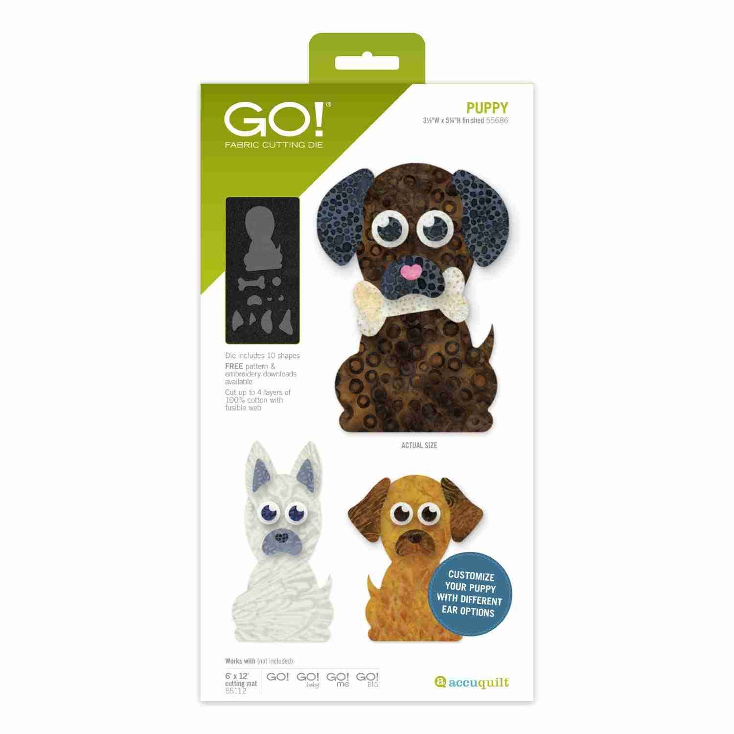 Accuquilt-Accuquilt Stanzform GO! Puppy_28-55686_