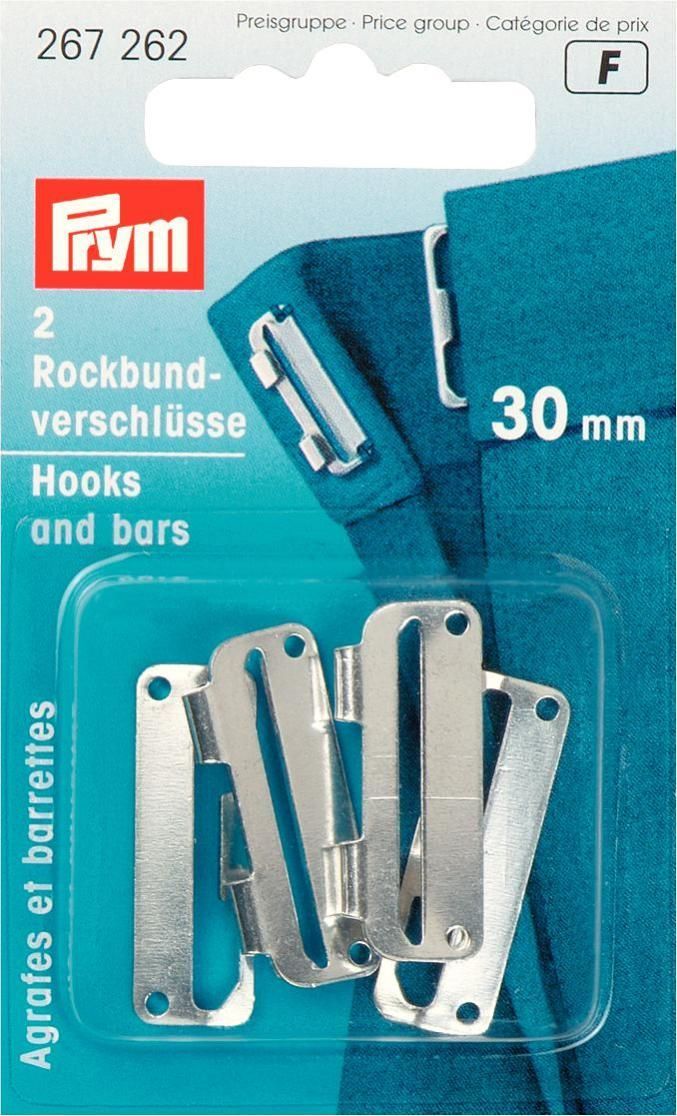 Prym Consumer Europe GmbH-Rockbundverschlüsse ST 30 mm silberfarbig_365-267262_