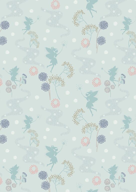 Lewis & Irene Make Another Wish Fairy on Pale Blue 112 cm wide, 100 % Cotton