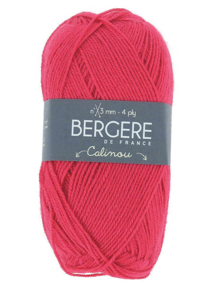 Bergere Calinou 75% Polyacryl, 25% Wolle 185m/50g,  Nadelstärke 2,5-3,0, Fb. Litchi