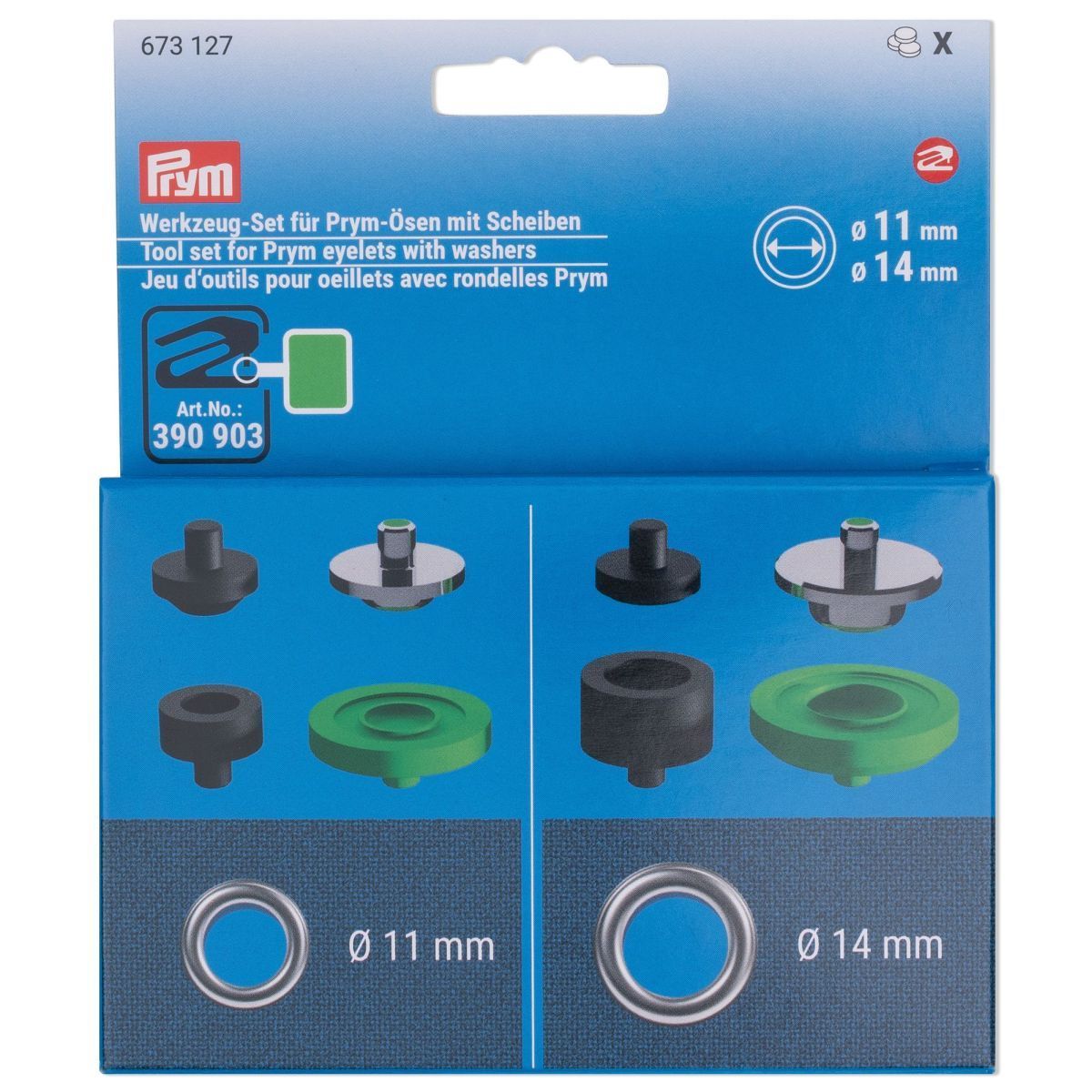 Prym Werkzeug-Set Oesen 11 + 14 mm für Prym Vario Creative Tool