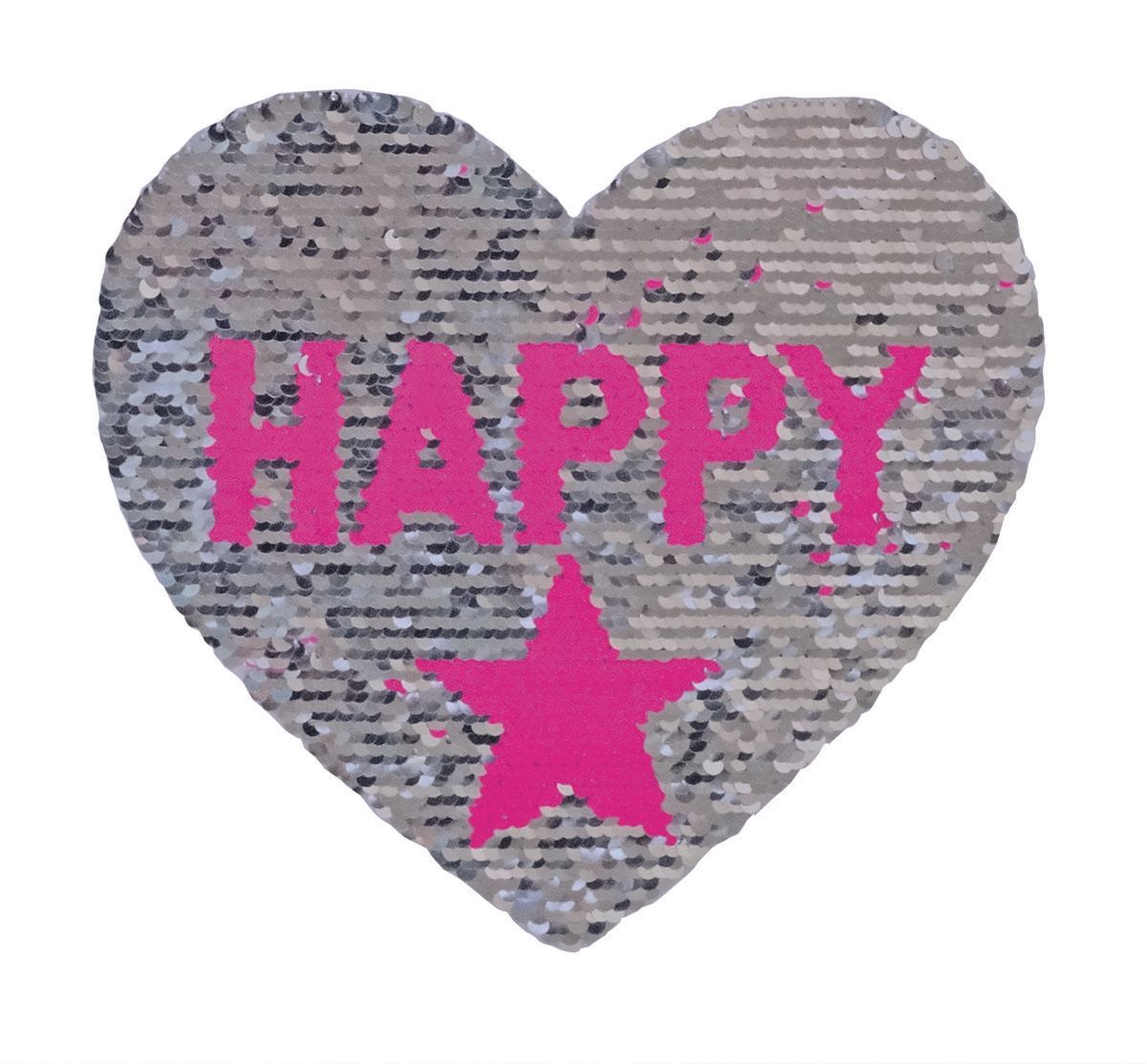 Kleiber + Co. GmbH-Kleiber Wendepailletten Herz Happy_43-9899_